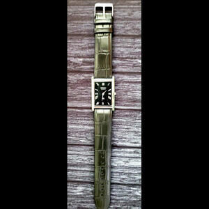Vintage NOS Men‎ Tank  Slim Seiko Rectangular Dress Watch New Mvt & Batt🌟